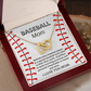 Baseball Mom Necklace Card Sports Mother Gift