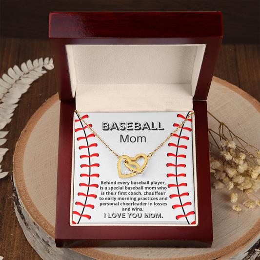 Baseball Mom Necklace Card Sports Mother Gift