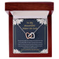 Sweet Sister-In-Law Connected Hearts Message Card Necklace