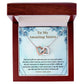 Sweet Sister Connected Hearts Necklace Card Gift