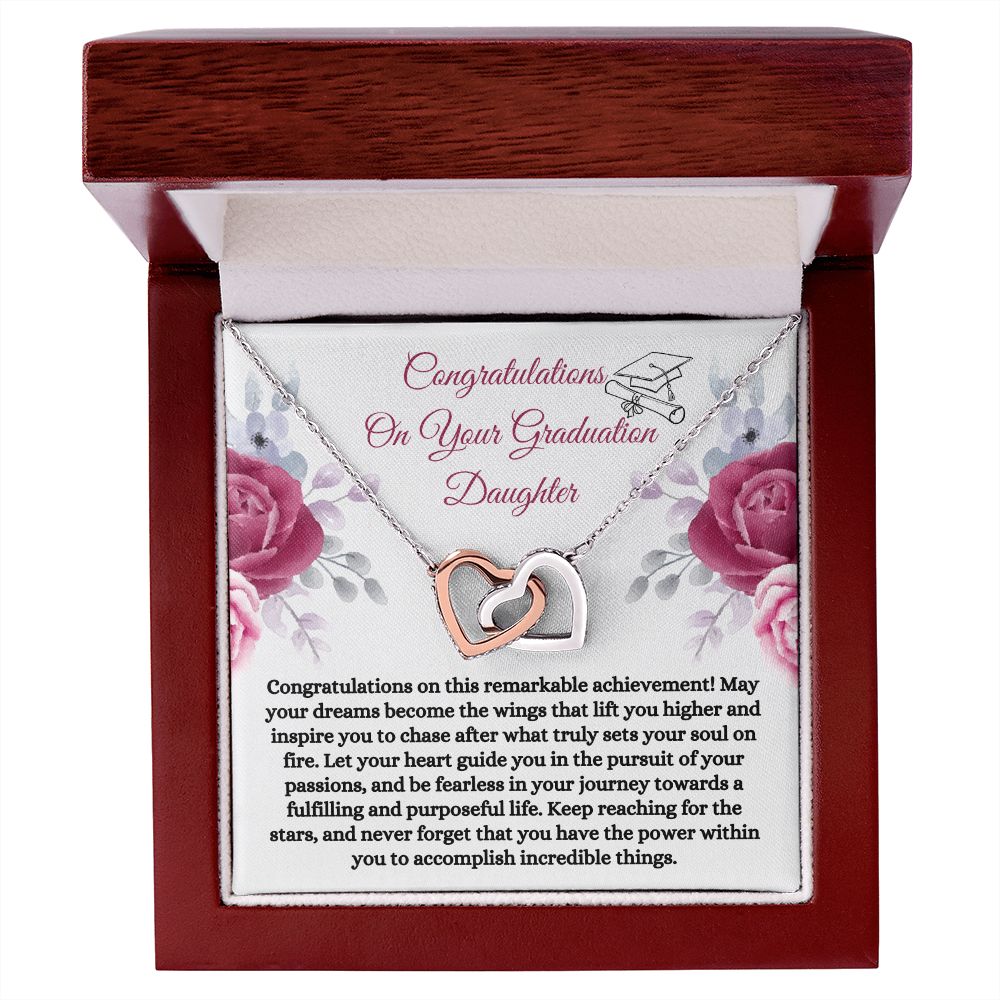 Daughter Graduate Necklace Card Child Graduation Gift