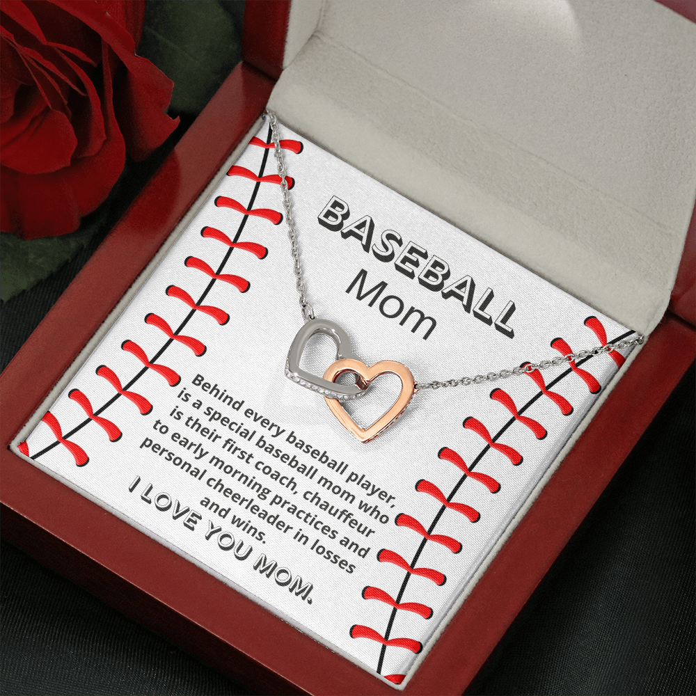 Baseball Mom Necklace Card Sports Mother Gift