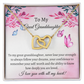 Great Granddaughter Love Heart Message Card Necklace Keepsake