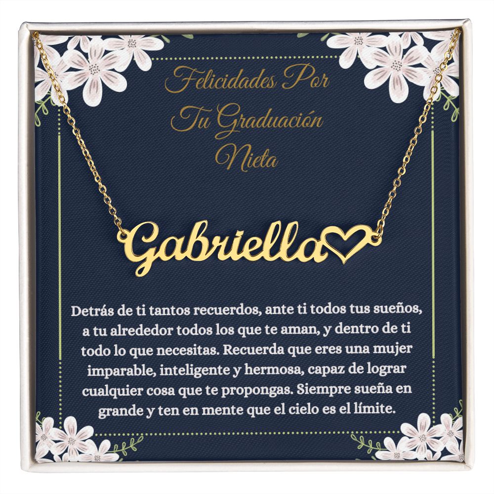 Regalo De Graduación Para Nieta- Spanish Granddaughter Graduate Gift