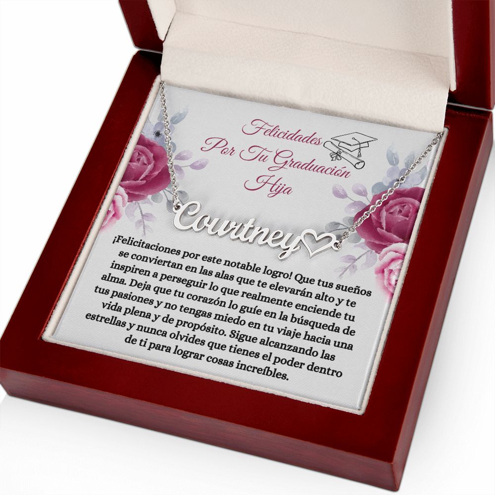 Regalo De Graduación Para Hija- Spanish Daughter Graduate Gift