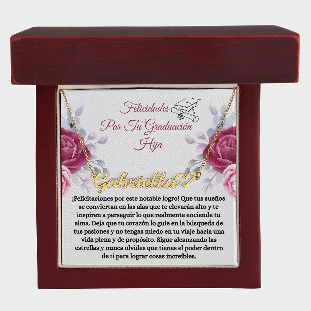 Regalo De Graduación Para Hija- Spanish Daughter Graduate Gift