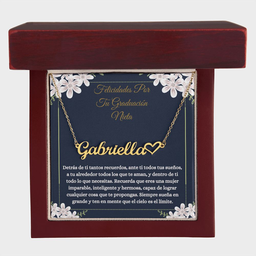 Regalo De Graduación Para Nieta- Spanish Granddaughter Graduate Gift