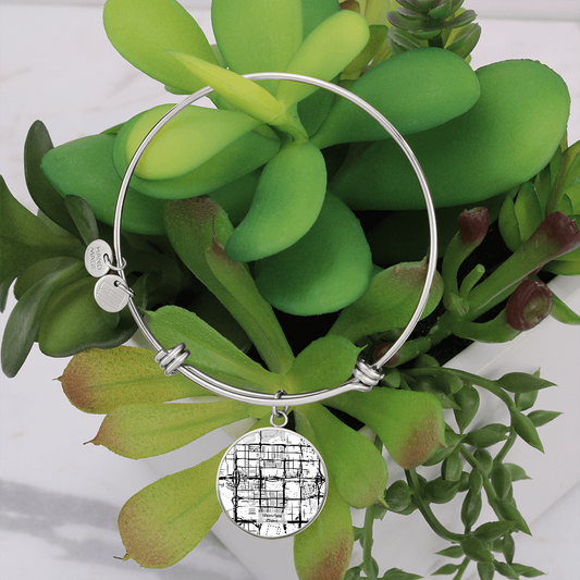 Shenzhen China City White Map Bracelet Gift