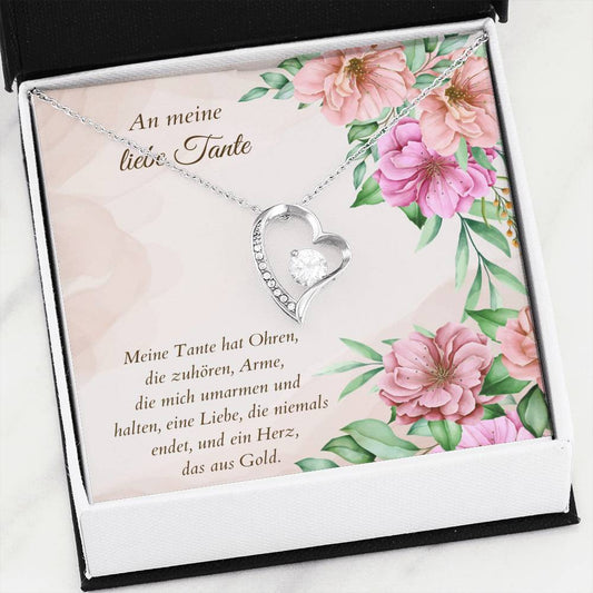 tante schmuck, Christmas gift Tante, aunt heart necklace