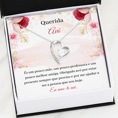 Querida Avó Colar Portuguese Grandmother Necklace Gift