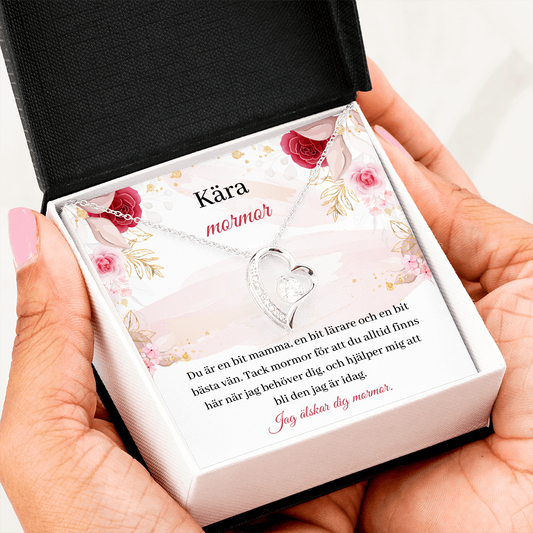 Kära Mormor Halsband Swedish Grandma Necklace Card
