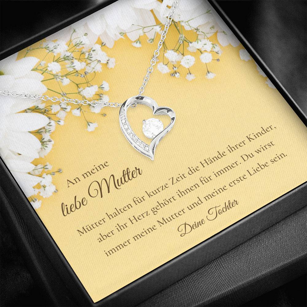 Mutter schmuck, gift for German mom, German message card