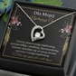 Najdroższej Cioci Naszyjnik Polish Aunt Message Card Necklace