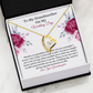 Grandmother Wedding Day From Granddaughter Heart Necklace Card