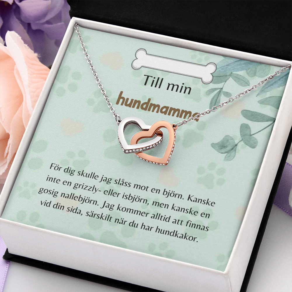 Hundmamma Halsband Swedish Dog Mom Necklace Card