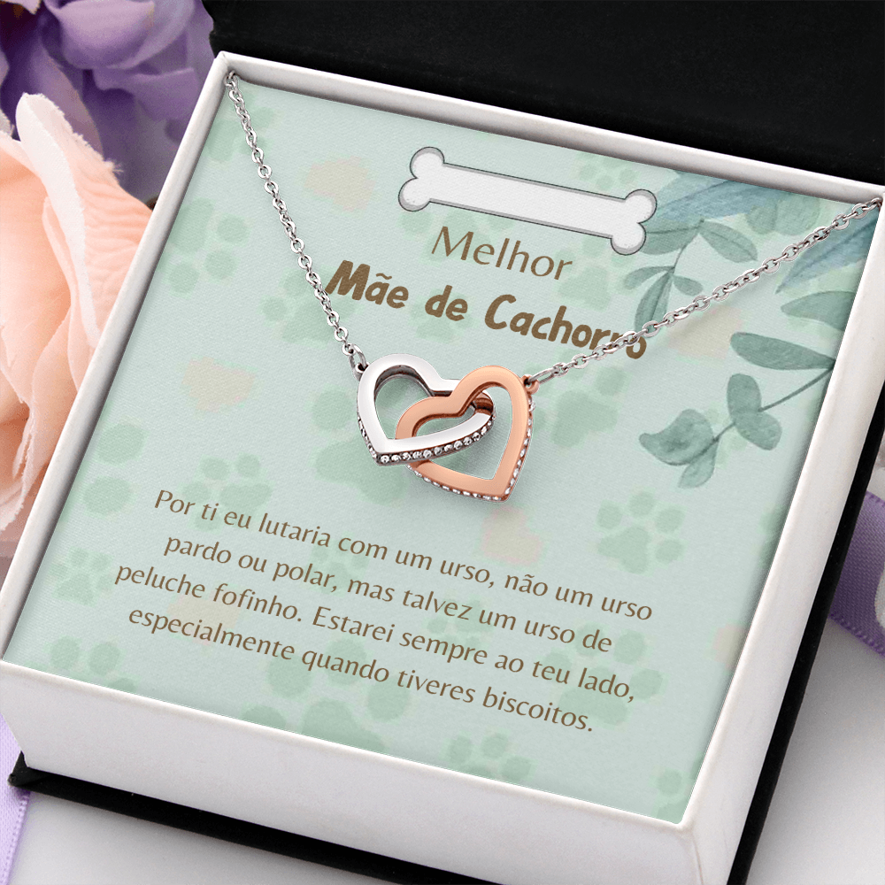 Mãe de Cachorro Colar Portuguese Dog Mom Necklace Gift