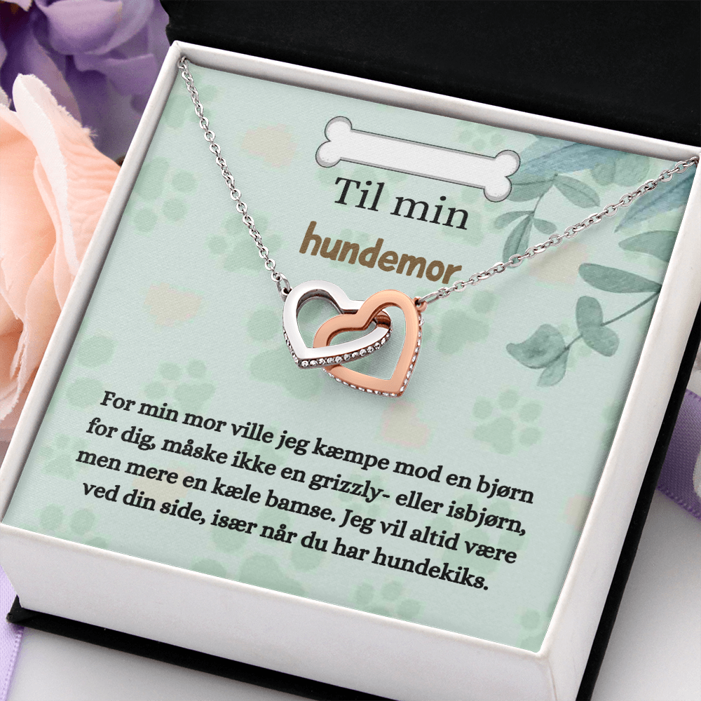 Hundemor Halskæde Gave Danish Dog Mom Necklace Card