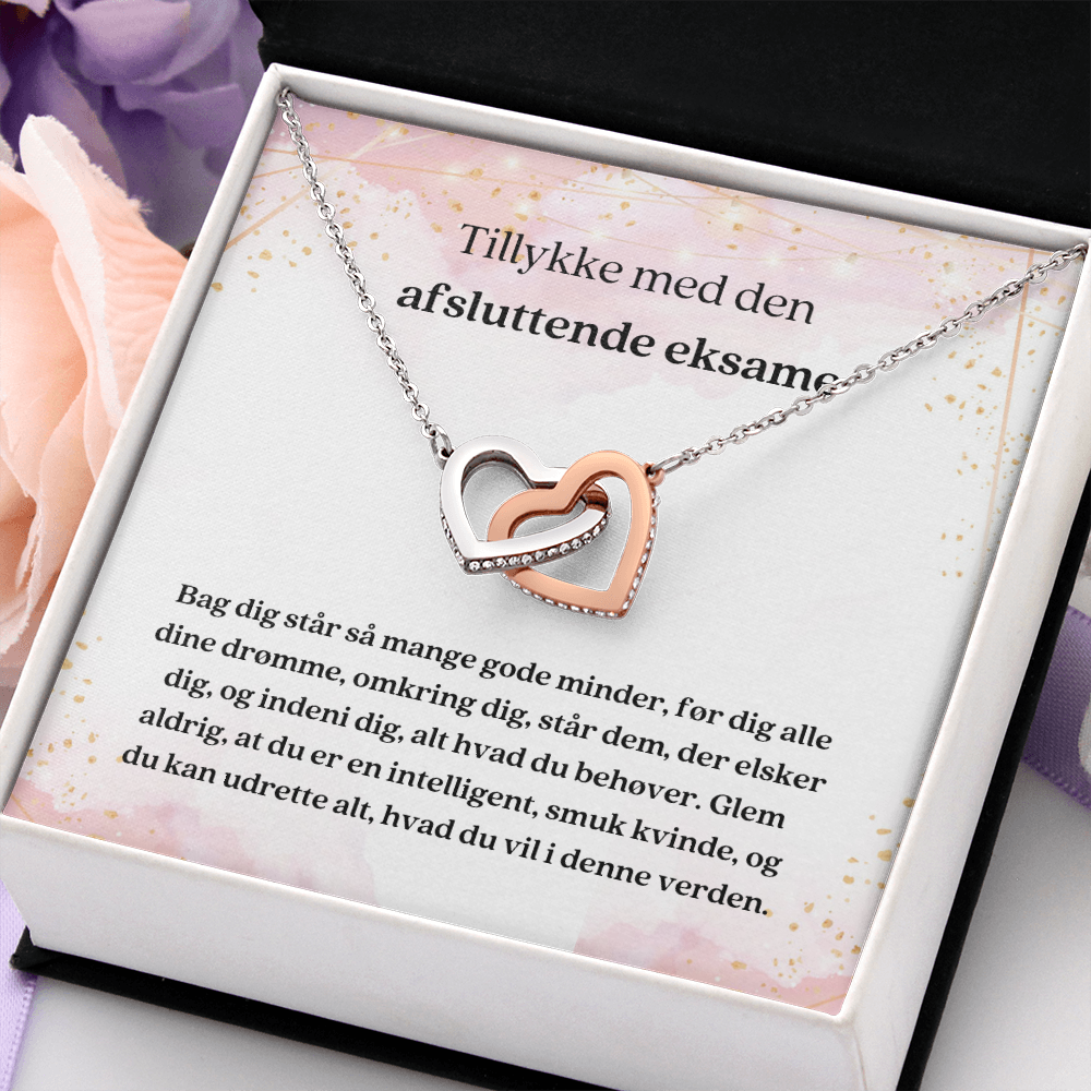 Tillykke Med Den Afsluttende Eksame Danish Graduation Necklace