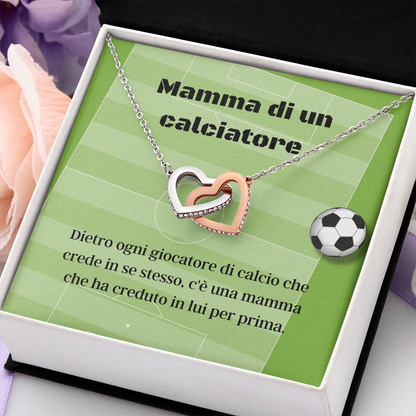 Mamma Di Un Calciatore Collana Italian Soccer Football Mom Necklace