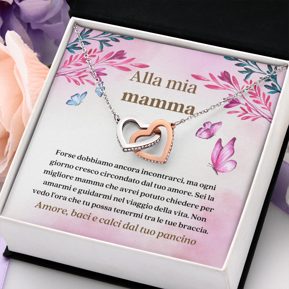 Mamma Collana Regalo Italian Mom To Be Necklace Card