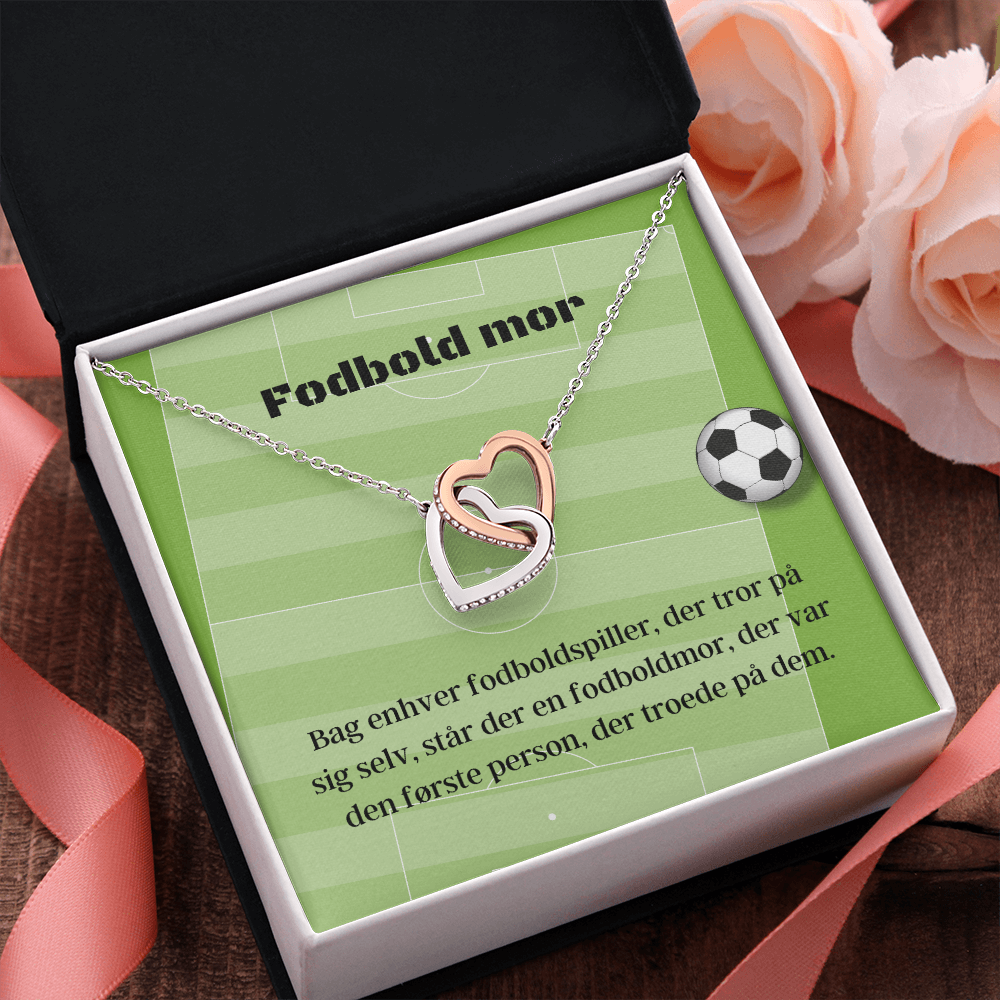 Fodbold Mor Halskæde Danish Soccer Mom Message Card Necklace