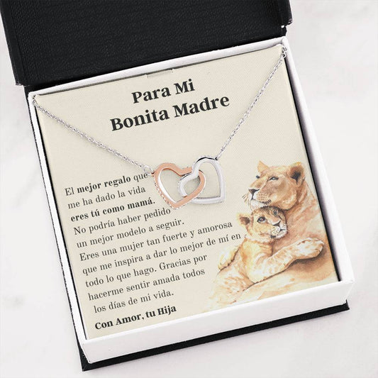 madre collar, mom gift in Spanish, mom jewellery