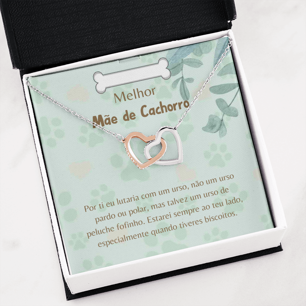 Mãe de Cachorro Colar Portuguese Dog Mom Necklace Gift