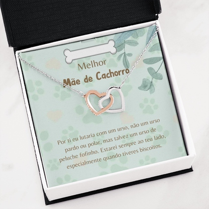 Mãe de Cachorro Colar Portuguese Dog Mom Necklace Gift