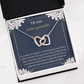 Vackra Systerdotter Halsband Swedish Niece Message Card Necklace
