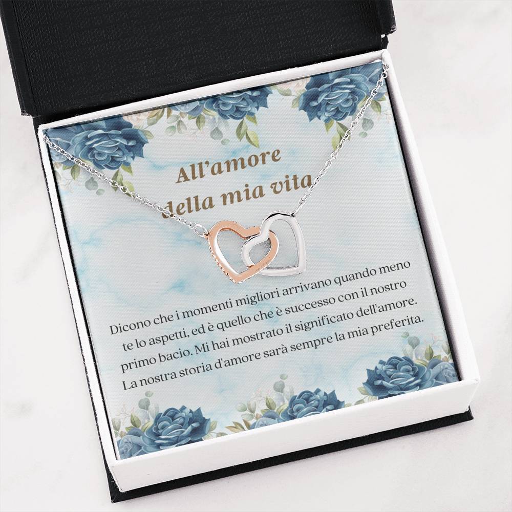 Italian girlfriend necklace card
