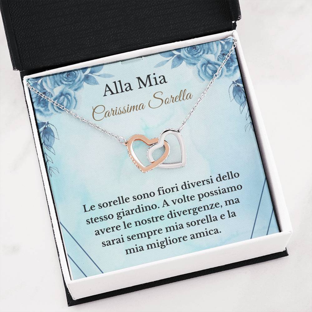 Italian sister message card jewelry