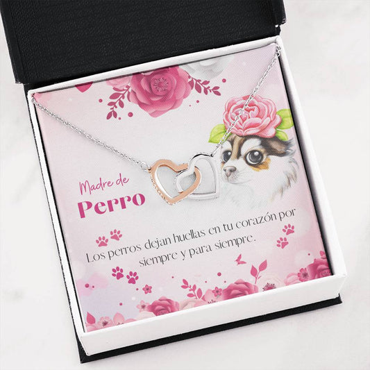 madre de perro collar, madre de perro regalo, dog mom necklace in Spanish