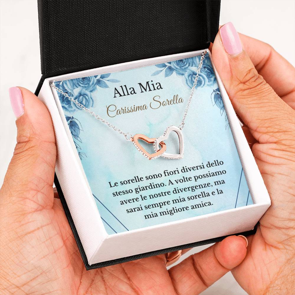 Italian sister necklace gift