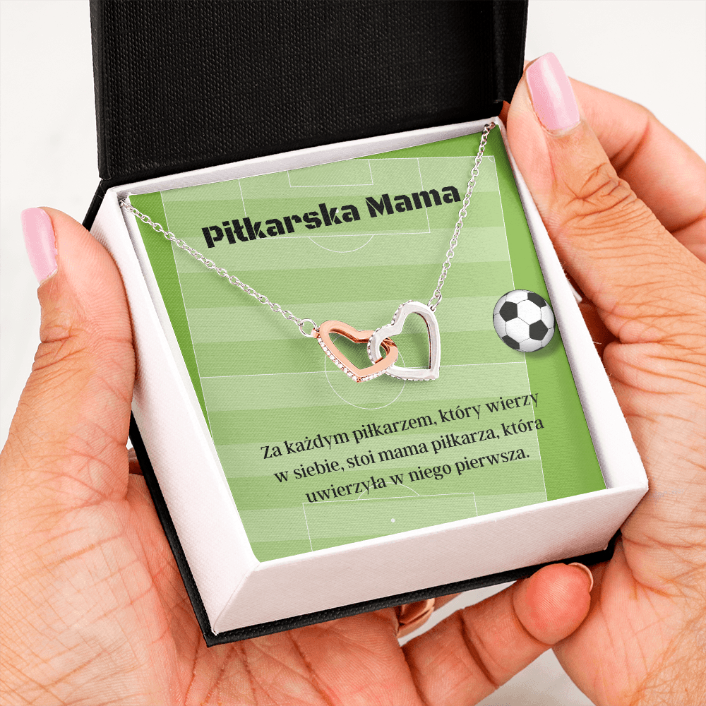 Piłkarska Mama Naszyjnik Prezent Polish Soccer Football Mom Necklace