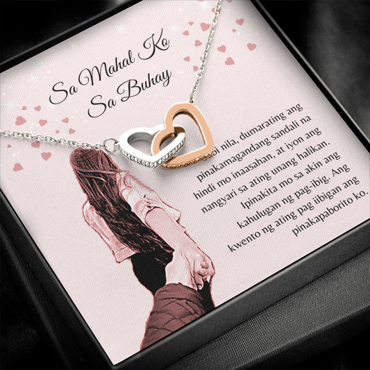 Asawa kasintahan Regalo Filipino Love Necklace Card
