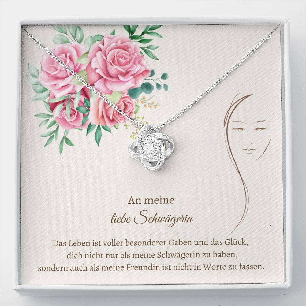 Schwägerin necklace, German sister in law gift