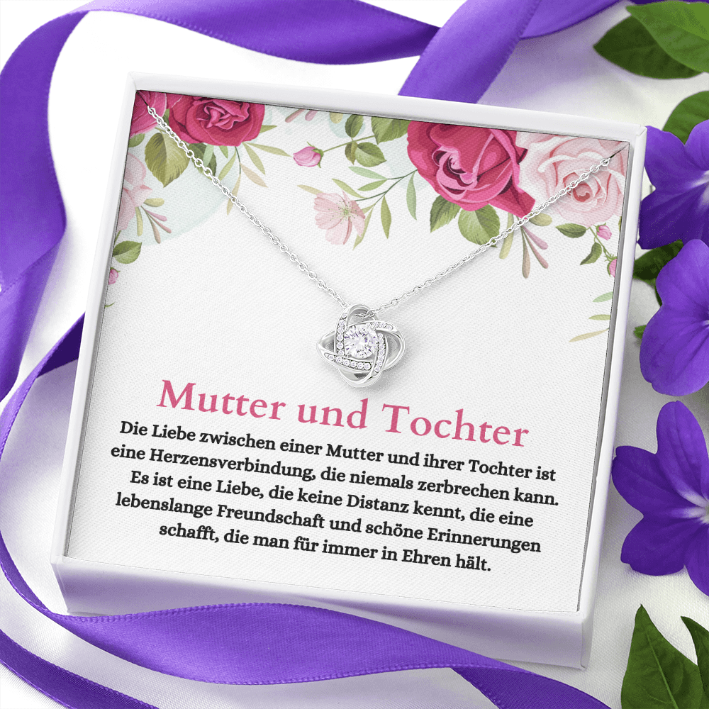 Mutter Und Tochter Halskette German Mother Daughter Necklace Card