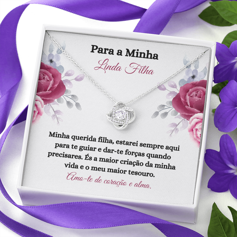 Linda Filha Colar Portuguese Daughter Necklace Card Gift