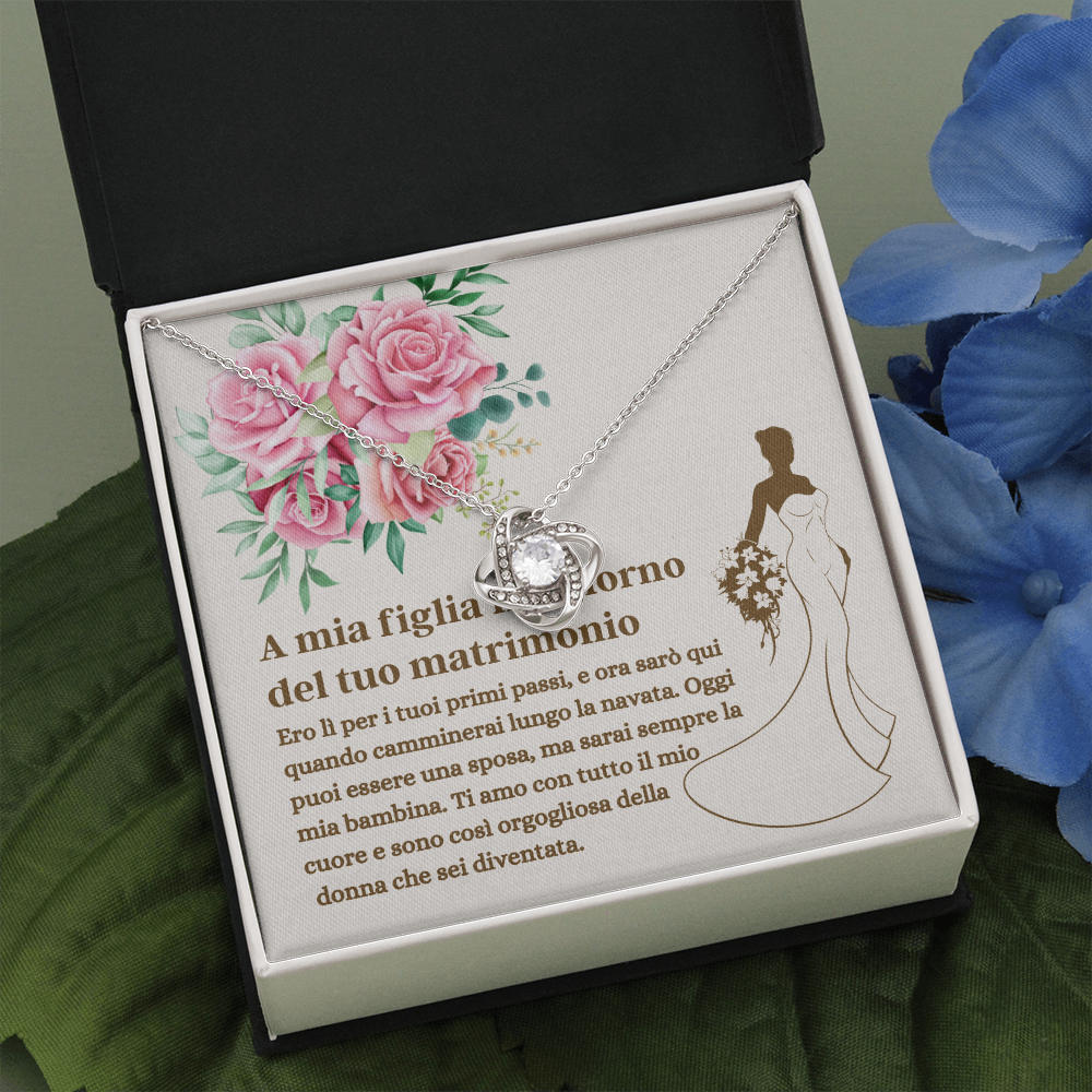 Figlia Matrimonio Collana Italian Daughter Bride Necklace Gift