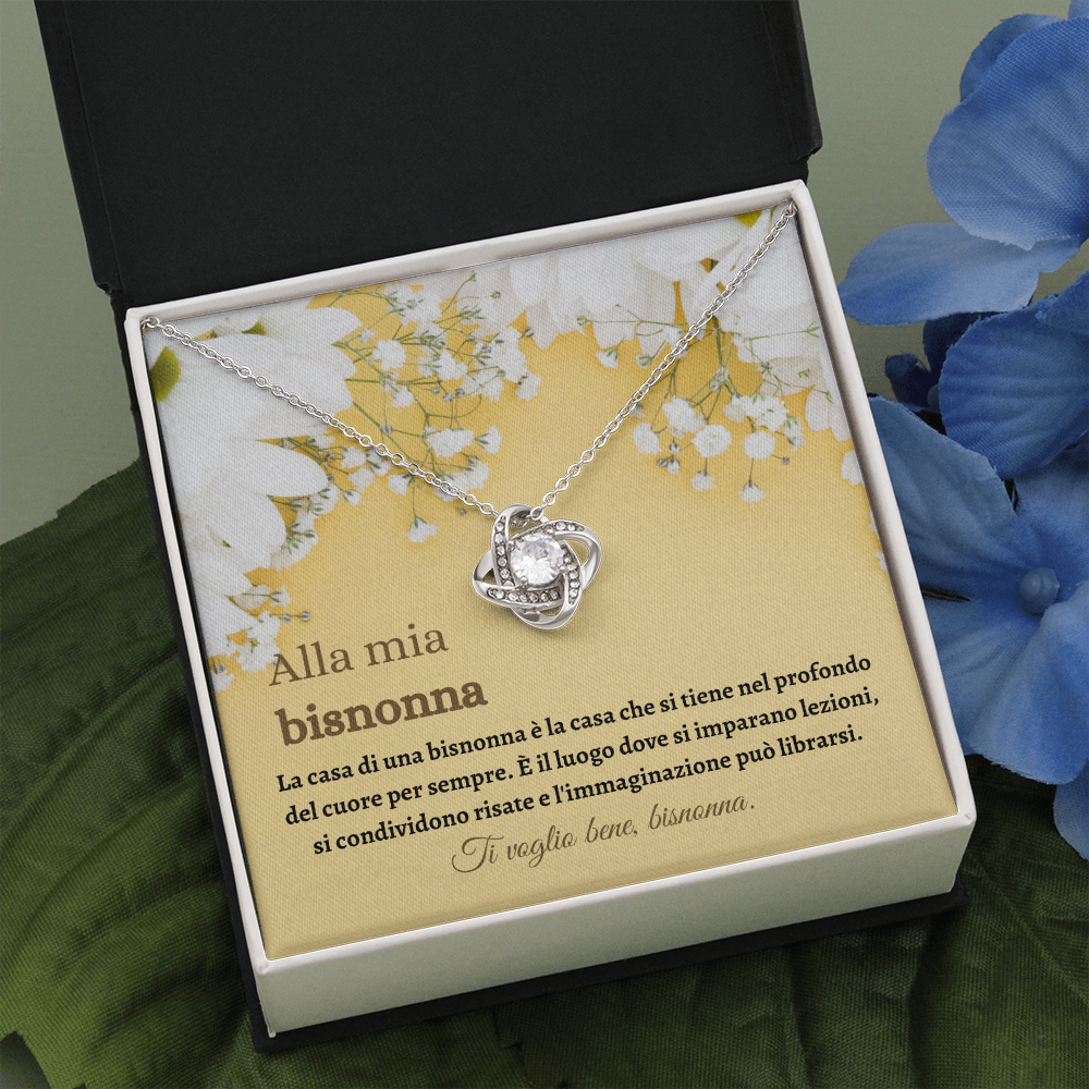 Bisnonna Collana Regalo Italian Great Grandmother Necklace Card