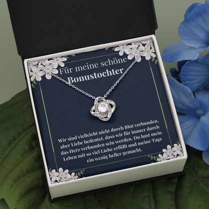 Schöne Bonustochter Halskette German Bonus Daughter Necklace Card