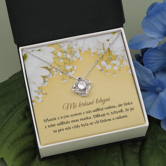 Krásné Tchyni Náhrdelník Czech Mother-In-Law Necklace Card
