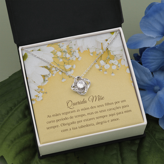 Querida Mãe Colar Portuguese Mother Necklace Card