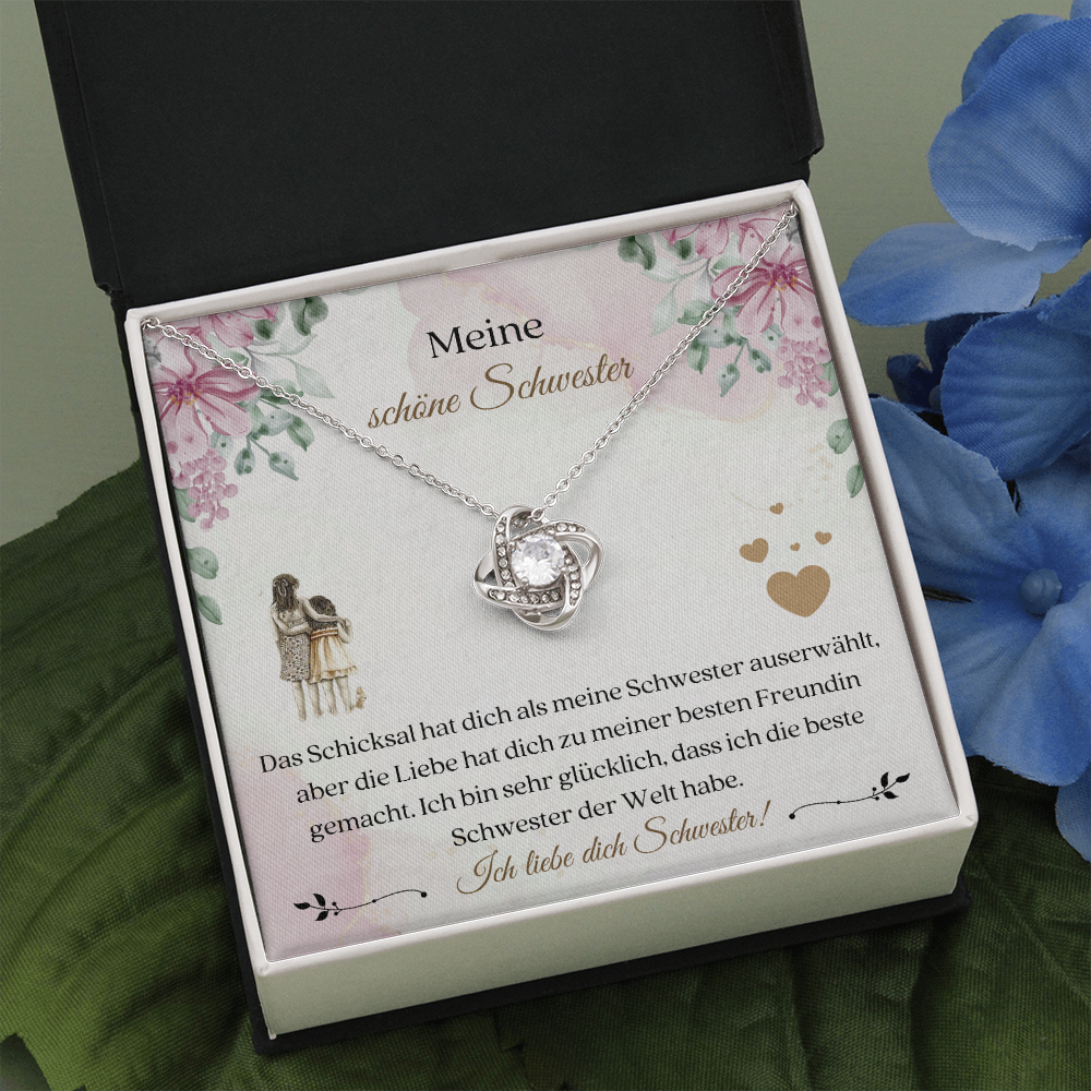 Schwester Halskette Geschenk