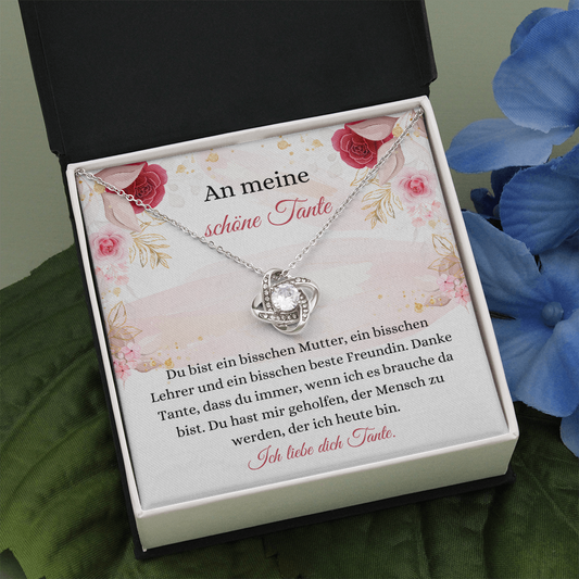 Schöne Tante Geschenk German Aunt Necklace Card Present Gift