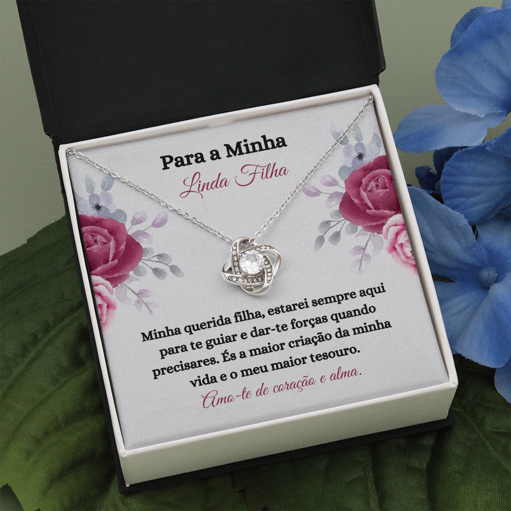 Linda Filha Colar Portuguese Daughter Necklace Card Gift