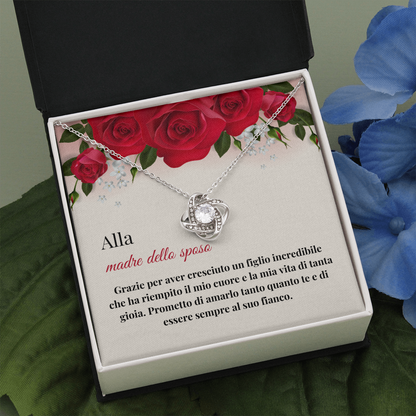 Madre Dello Sposo Collana Italian Mother Of The Groom Necklace Card