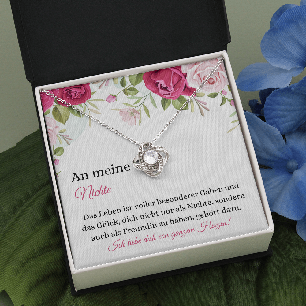 Nichte Halskette Geschenk German Niece Necklace Card Gift