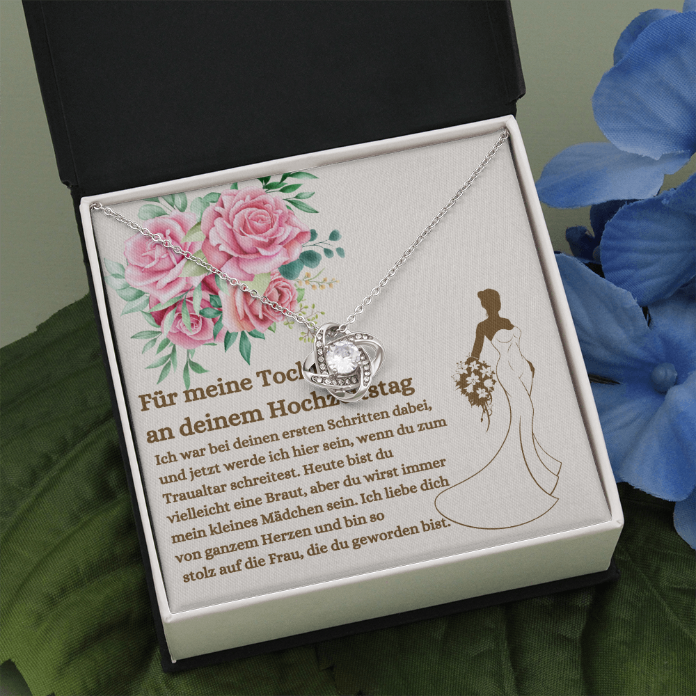 Tochter Hochzeitstag Halskette German Daughter Bride Necklace