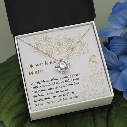 Die werdende Mutter Halskette German Mom To Be Necklace Card